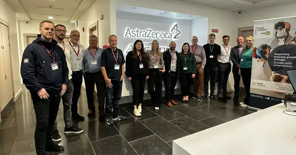Group of professionals at Lean training event in Ireland.
