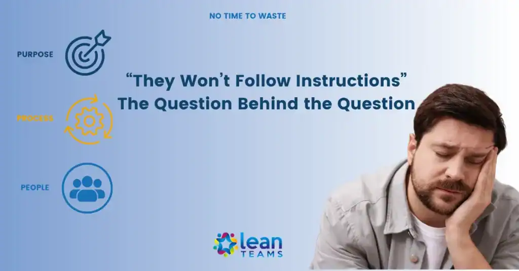Man with a pained expression, highlighting Lean training importance in Irish businesses.